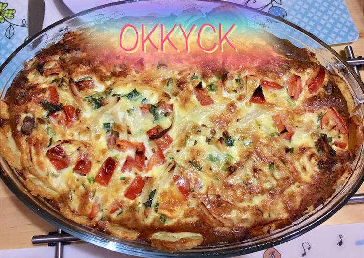 Resep Potato crusted quiche, Enak
