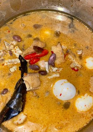 Foto resep Tempe Tahu Telur Kacang Kuah Santan