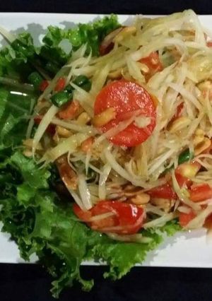 A picture of Thai Raw Papaya Salad.