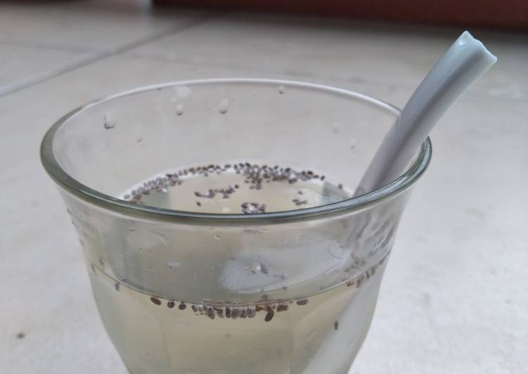 Air jeruk nipis madu chia seed