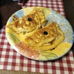 A picture of Mushroom and Cheese Omlette.