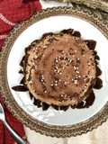 Girella di pandoro con ganache al cioccolato