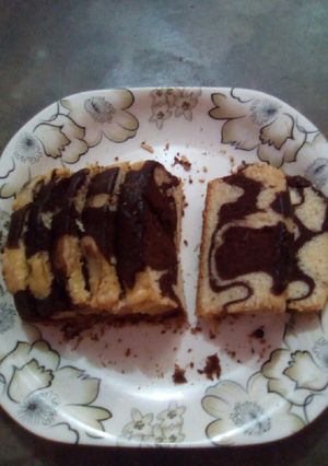 A picture of Chocolate marble cake.