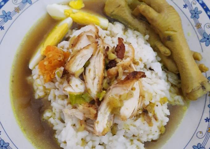 Soto ayam + ceker ayam