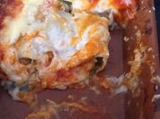 Una foto de penne rellenos