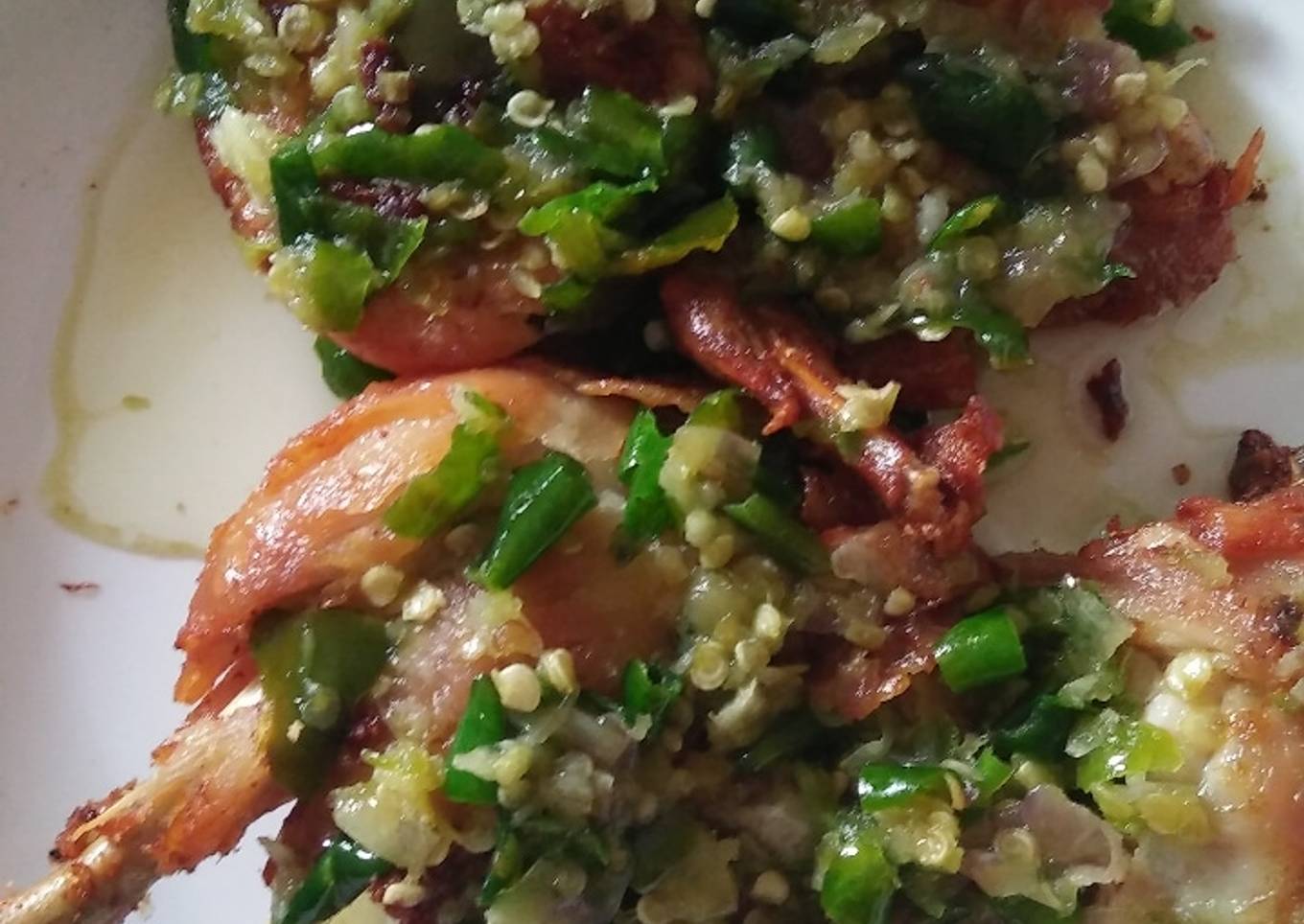 Ayam goreng sambal ijo
