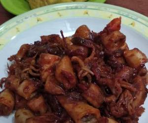 Cara Cepat Cumi Asin Balado Kecap Simpel Mantul Banget