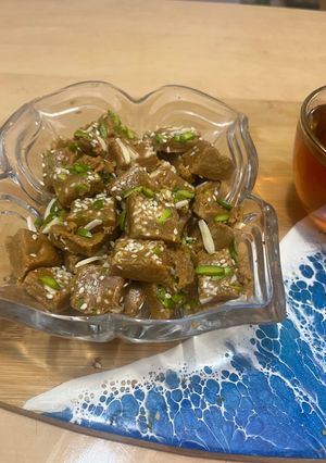 عکسی از دستور حبه نخودچی با عسل و ارده