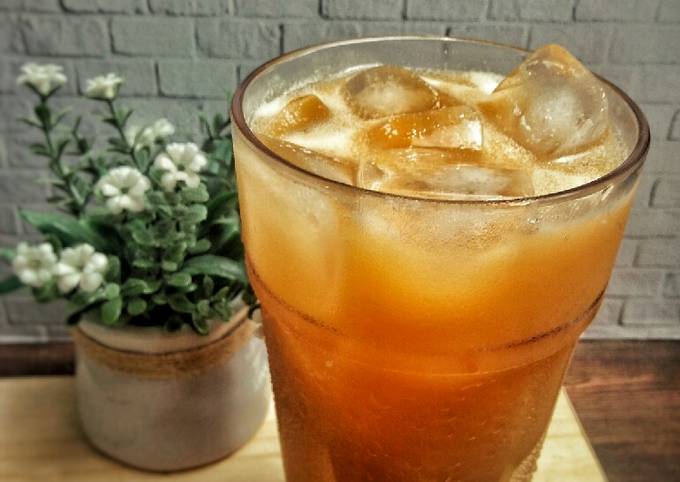 Bagaimana Menyiapkan Thai tea ala2 franchise, Lezat Sekali