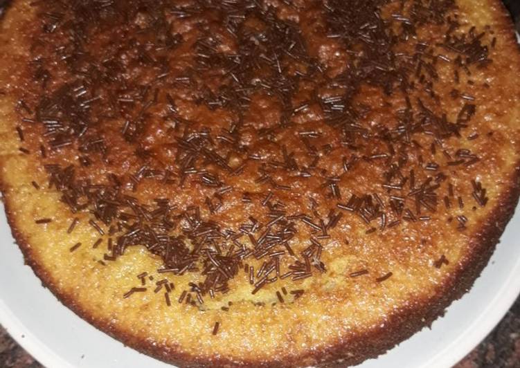 Bizcocho de naranja y pepitas de chocolate !!