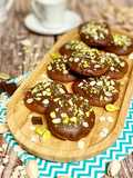 Cookies de pistacho y chocolate (veganas)