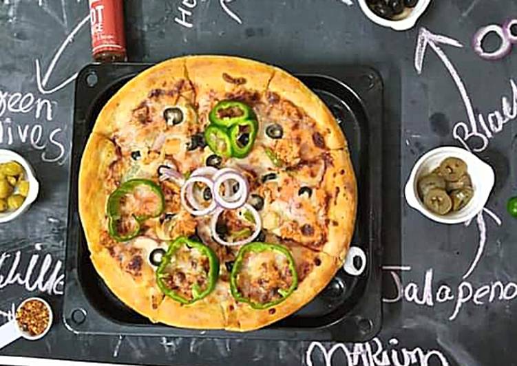 How to Prepare Quick Chicken Tandoori pizza❤🍕🍕