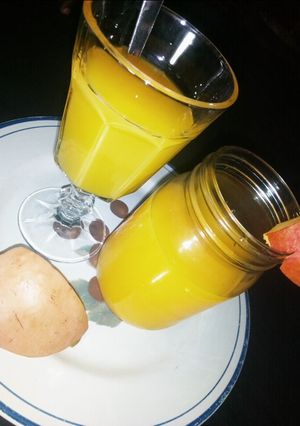 A picture of Mango smoothy.