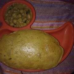 Wheat flour bhatura A picture of Wheat flour bhatura.