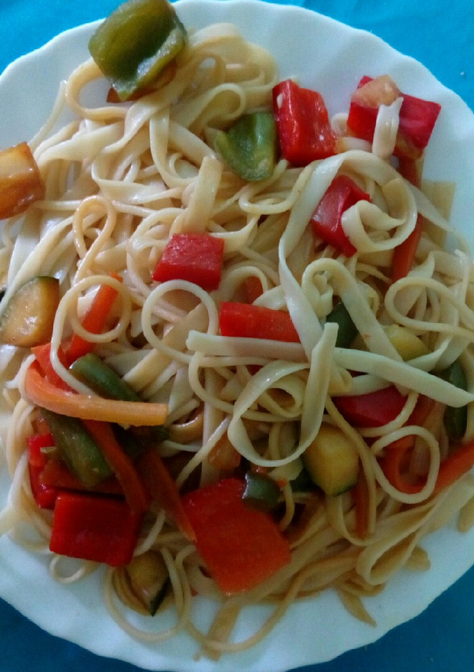 Una foto de Pasta con verduras