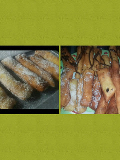Una foto de Palitos dulces fritos