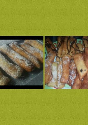 Una foto de Palitos dulces fritos