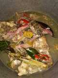 Sop kepala ikan bawal + kecombrang...😉😍😘😋😋 asem pedes endes