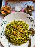 Roasted Hurda with Peanut Chutani Salted Hing and Jaggery