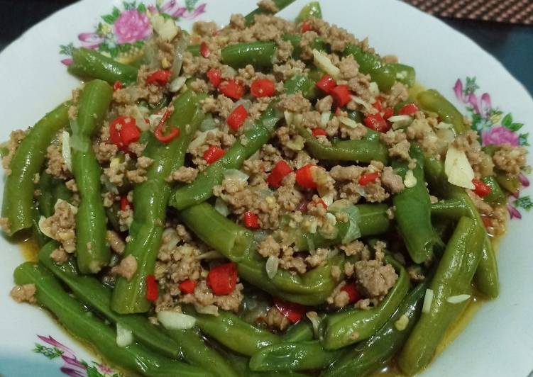 Langkah mengolah Tumis Buncis Daging Giling, Sempurna