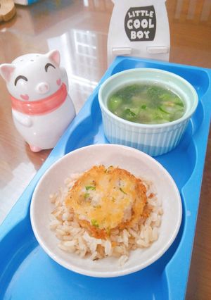 Hình của món Chả cá bống đậu ngự cho bé.