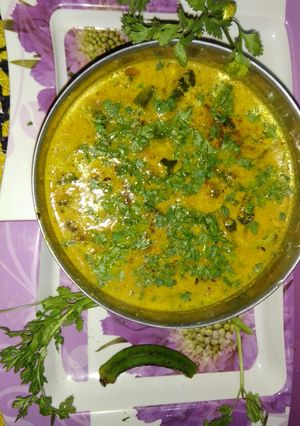 A picture of Rase daar chatpati bhindi.