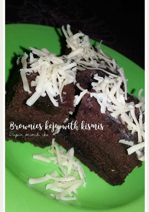 Foto resep Brownies keju with kismis