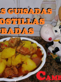 Una foto de Patatas guisadas con costillas adobadas