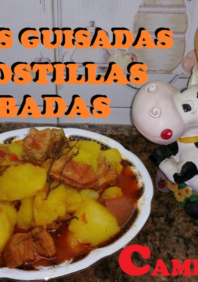 Una foto de Patatas guisadas con costillas adobadas