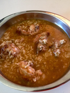 Una foto de Arroz caldoso con conejo