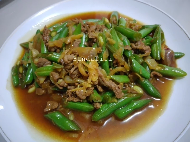 Cara Gampang Membuat Resep  480.Tumis Buncis + Daging Cincang yang Enak Banget, Menggugah Selera