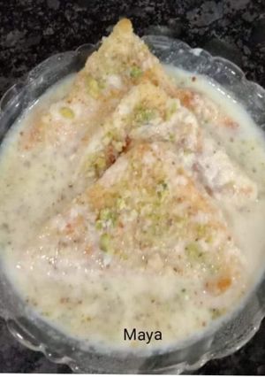 A picture of Shahi tukda.