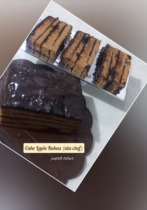 Foto resep Cake Lapis Kukus Putih Telur (ala chef)