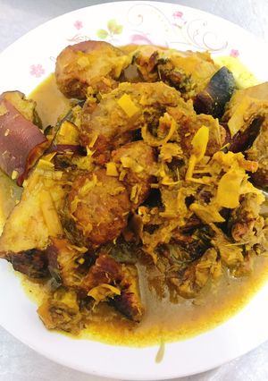 Hình của món Chân giò giả cầy.