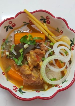 Hình của món BÒ KHO (sốt bò kho của Barona).