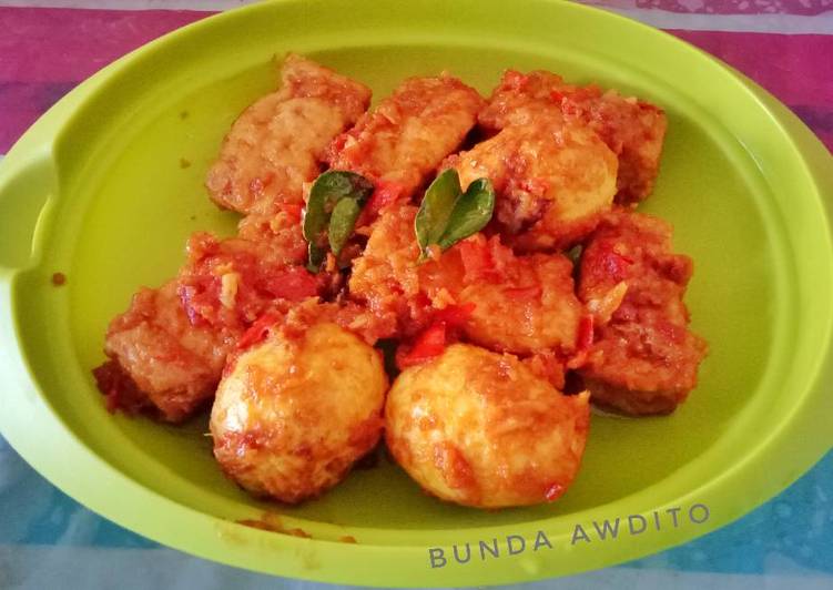 Telur&tahu balado