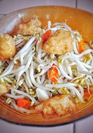 Foto resep Tumis tauge tahu pong