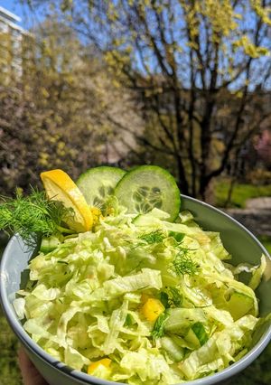 A picture of Lettuce dill salad.