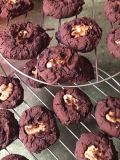 Una foto de Galletas de chocolate (sin harina y sin azúcar)