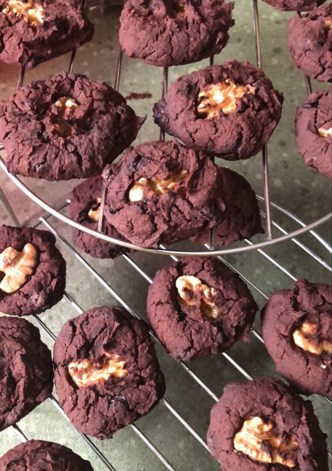 Una foto de Galletas de chocolate (sin harina y sin azúcar)
