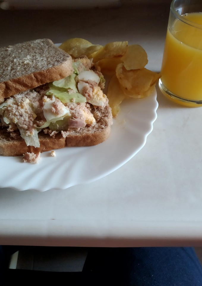 Una foto de Sándwich vegetal