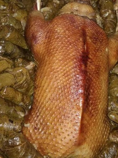 صورة لوصفة بط ومحشي ورق عنب