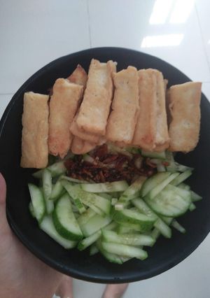 Hình của món Bún đậu nước tương.
