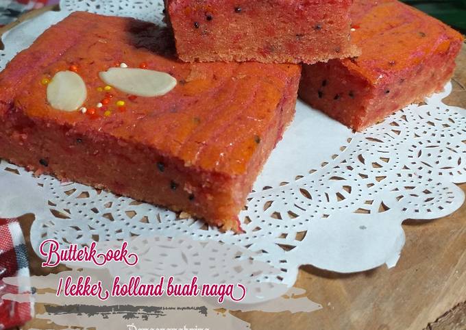 Tutorial Masakan Resep 35.Botterkoek buah naga