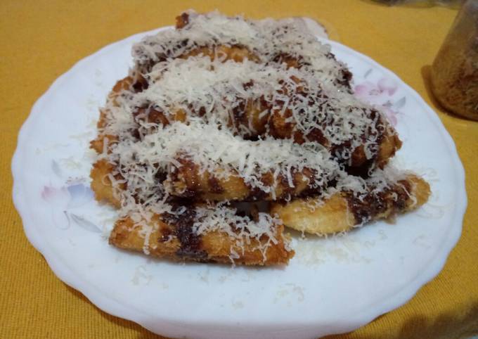 Resep Pisang goreng krispy coklat keju, Enak