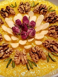 عکسی از دستور شله زرد