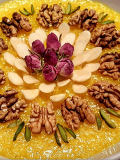 عکسی از دستور شله زرد