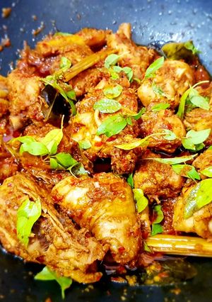 A picture of Ayam Rica - Rica (Hot and Spicy Chicken).