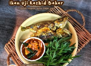 Gambar Ikan Uji Rashid Bakar (Magic Pan)