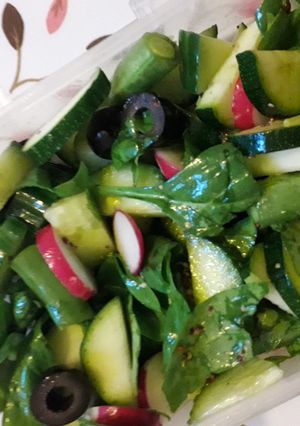 A picture of Courgette & Spinach salad.